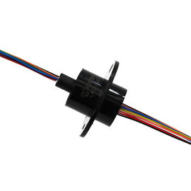 CCTV Compact  Capsule Slip Ring 12 Circuits With 300rpm Rotating Speed