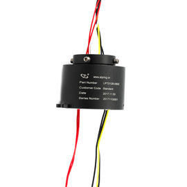 High Speed Drome Through Hole Slip Ring 6 Circuits 12mm Hole Compact Designed