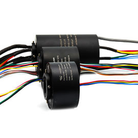 12 Circuits Through Bore Slip Ring with  25.4mm Dia Hole Transmitting 15A Per Wire for Turn Table