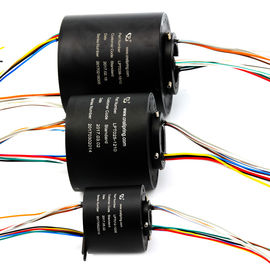 12 Wires IP65 Through Bore Slip Ring Transmitting RS422 Signal with 50mm Hole Dia for Robotics