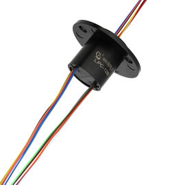 Compact Capsule Slip Ring 12 Channels Max. Speed Up to 300rpm with Copper Plated  Wires