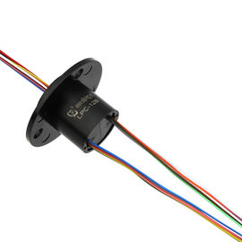 Compact Capsule Slip Ring 12 Channels Max. Speed Up to 300rpm with Copper Plated  Wires
