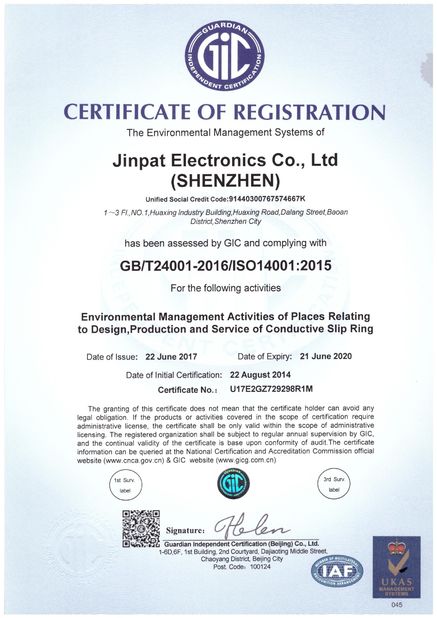 China JINPAT Electronics Co., Ltd certification