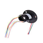 Through-Hole High-Speed Slip Ring with Gold-Gold Contacts and Low Electrical Noise for CCTV Equipment