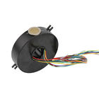 Pancake Slip Ring of 12 Circuits with φ25mm Through Hole 240VAC / VDC for Construction Machinery