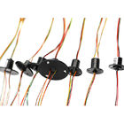 12 Circuits Miniature Slip Ring with Silver Plated Lead Wires and Gold to Gold Contacts for Micro Robots