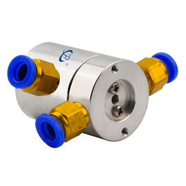 0.1N.M Low Torque Slip Ring 2 Channels Pneumatic Rotary Joint Routing Compressed Air