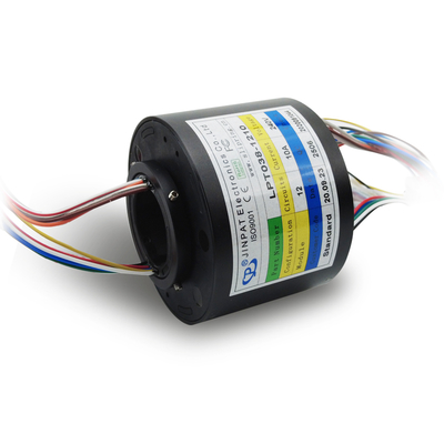 38.1mm Through Hole Slip Ring 12 Circuits 10A 300RPM