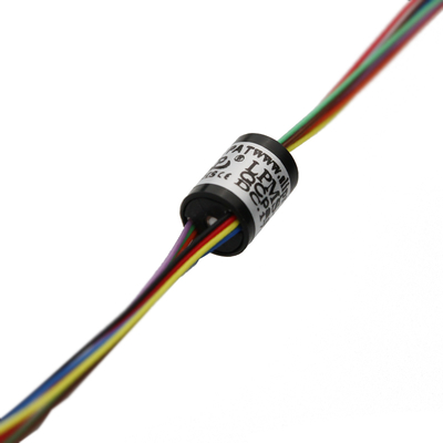 8 Circuit Capsule Slip Ring 1A 240VAC/DC Precious Metal