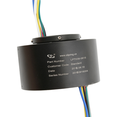 6 Circuit 15A Through Hole Slip Ring 38.1mm 300rpm