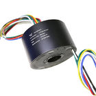 6 Circuit Hollow Slip Ring 15A Working Humidity 60% RH Below Precious Metal Contacts