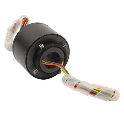 Industrial 240VAC Through Hole Slip Ring IP50 Engineering Plastic 6CKT