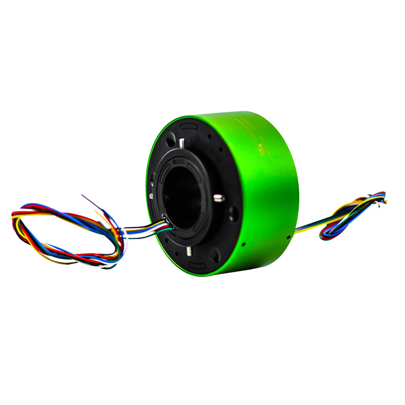 Slip Ring Rotation 6 Circuits Through Hole Slip Ring Transmitting 5A Current In 360 Degree ...