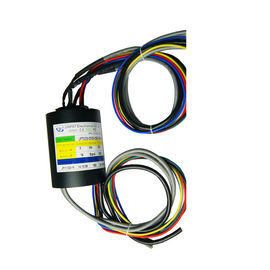Compact Size Through Hole Slip Ring 5 Circuits Ethernet