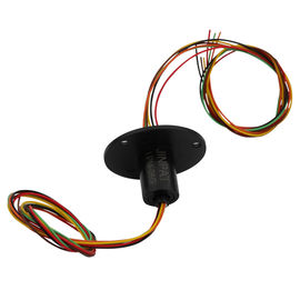 Stable Performance 6 Circuits Miniature Slip Ring / Rotary Union Signal Transmission for Swivel Table