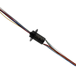 Compact Electrical Slip Ring with12 Circuits Max. Speed Up to 300RPM for LED Lights Billboard Application