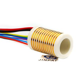 CE 12 Circuits Electrical Swivel Connector Slip Ring With Large Insulation Resistance