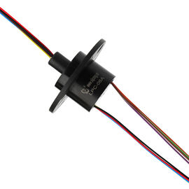 8 Circuits Capsule with Slip Ring Working Speed Up to 300rpm for Radar Antenna Applied with Flange