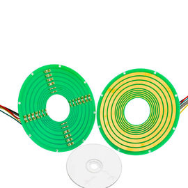5 Circuits Pancake Slip Ring Transferring 12A Current Ethernet Signal