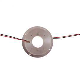 2 Circuits Pancake Slip Ring Transmitting 4A Current with 30mm Bore Dia