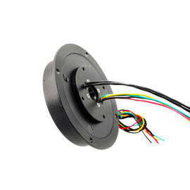 17 Circuits Pancake / Flat Slip Ring with IP65 High Protection Level Transferring Ethernet and Other Signals