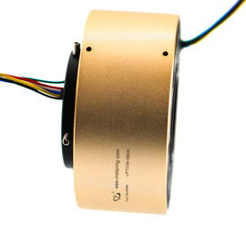 38.1mm Hole Dia Slip Ring of 6 Circuits Transmitting 5A Per Circuit with 300 rpm Working Speed