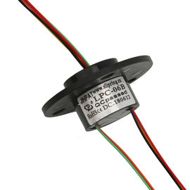 Cap Type Rotary Slip Ring 6 Circuit 2A 240 VAC/DC Low Contact Resistance
