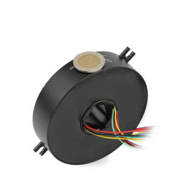 Flat through bore slip ring 6 Circuit 10A IP51Voltage 240VAC Low Torque,Can be customized