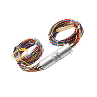 Rotary Electrical Slip Ring 9 Circtir 10A With Fiber Optic
