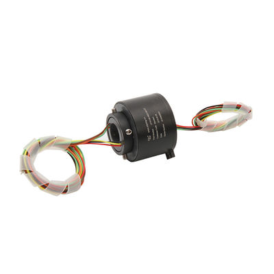 Industrial 240VAC Through Hole Slip Ring IP50 Engineering Plastic 6CKT