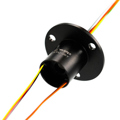 Robotic 6 Circuits Capsule Electrical Slip Ring With Gold To Gold Contact, Customized slip ring solution