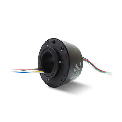 2A Through Hole Slip Ring IP44 240VAC 0~300rpm Customized Signal Slip Ring