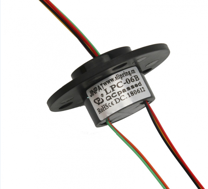 IP54 Coaxial Miniature Through Bore Slip Ring Rotating Speed Optio<em></em>nal 240VAC 1